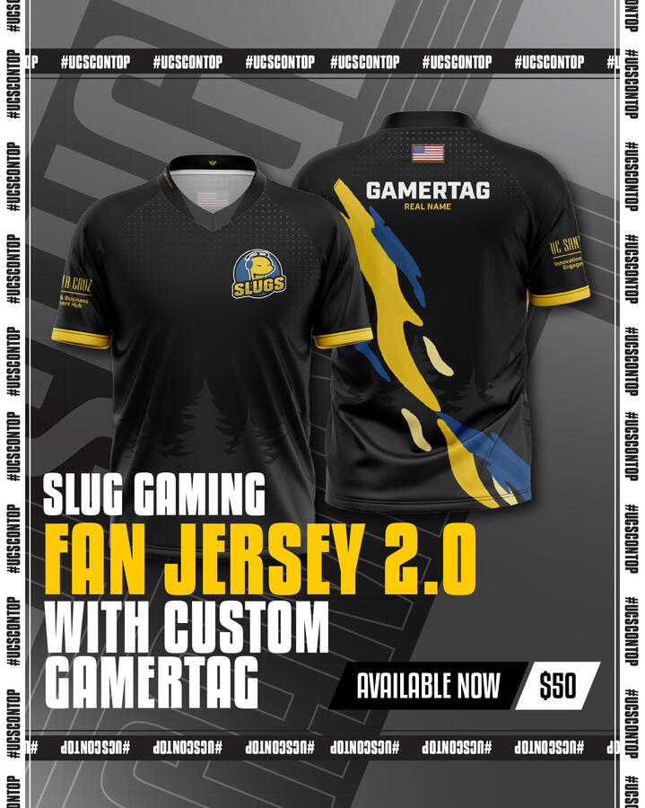 Slug Gaming Fan Jersey Promotional Advertisement Social Media Post - Solo Project - Follows official Slug Gaming branding guidelines and color palette. Made in Adobe Illustrator and Adobe Photoshop.