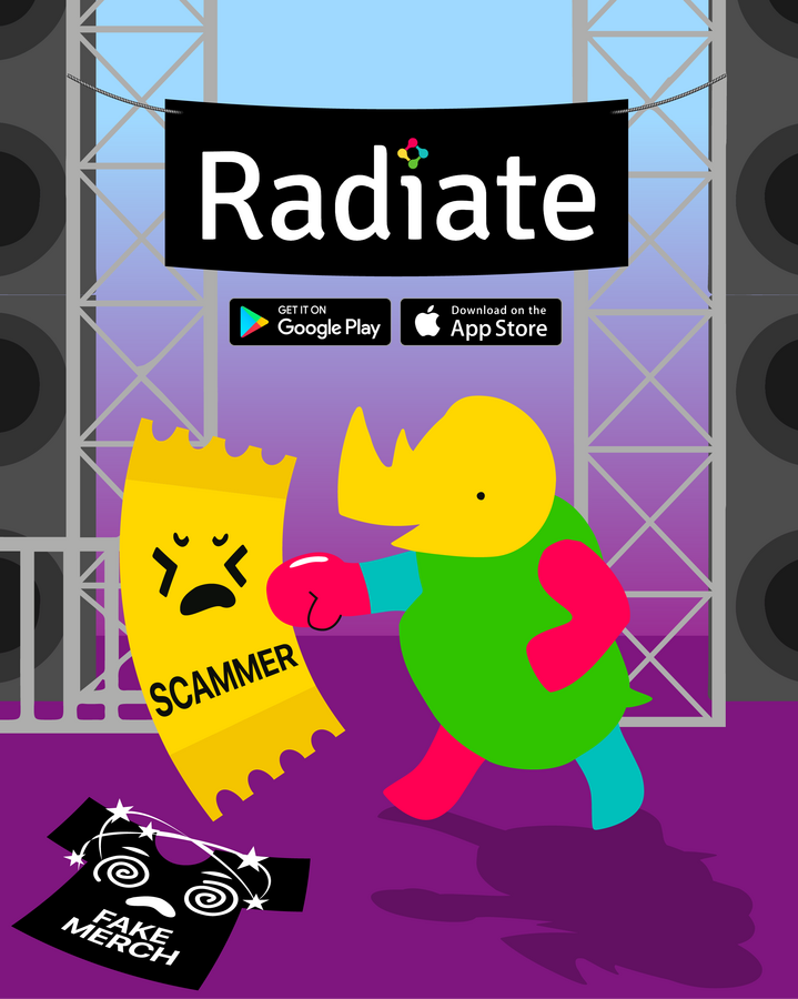 Radiate x EDMTrain Social Media Promotional Post